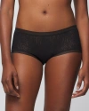 Soma Women's  Boyshort Panty With Stretch Lace In Black Size Xl In Black