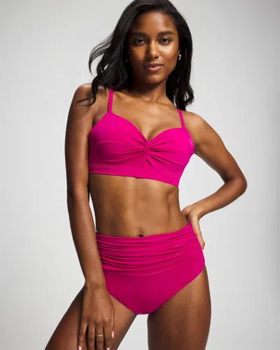 Soma Women's  Swim Enbliss Wireless Bikini Swim Top In Pink Size Xs In Pink Cosmo