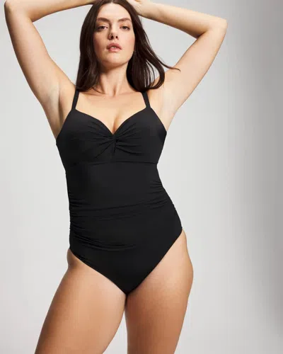 Soma Women's  Swim Enbliss Wireless One Piece In Black Size Xs