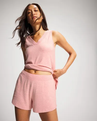 Soma Women's Sweater Knit Pajama Short In Pink Size Xs |  Pajama Sets In Cameo Pink/dusty Rose