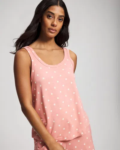 Soma Women's  Tank Top In Pink Size Medium |   Sets In Dreamy Dot Mid Blush Pink