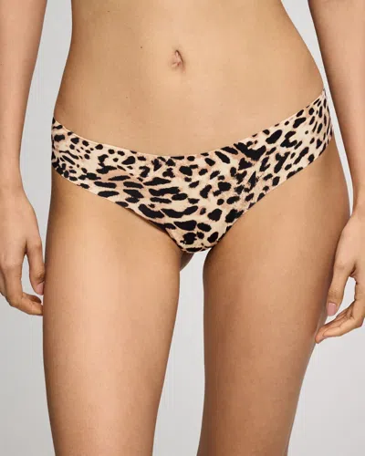 Soma Women's Thong Panty In Black Size Xs |  In Spotted Black