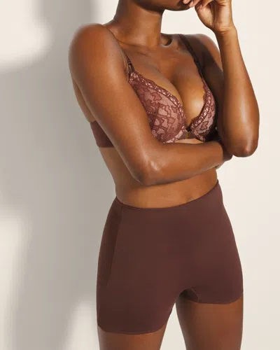 Soma Women's Vanishing Tummy Boyshort Panty In Brown Size Large |  In Mocha