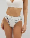Soma Women's Vanishing Tummy High-leg Brief Panty In Ivory Size Small |  In Paradise Plumes D M Champ