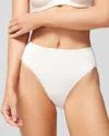 Soma Vanishing Tummy High-leg Shaping Brief Underwear With Lace In Ivory