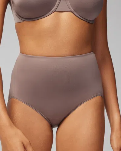 Soma Vanishing Tummy Retro Shaping Brief In Dark Nude