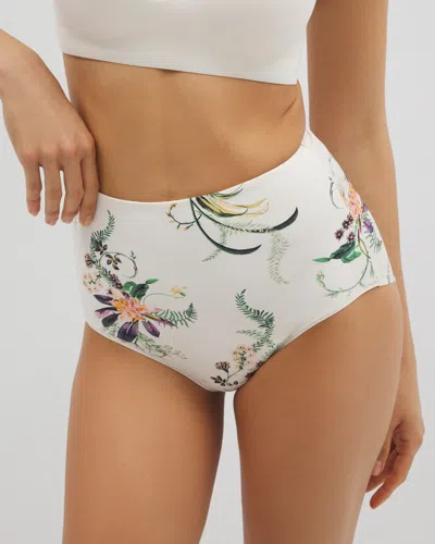 Soma Women's Vanishing Tummy High-waist Brief Panty In Ivory Size Xl |  In Paradise Plumes D M Champ