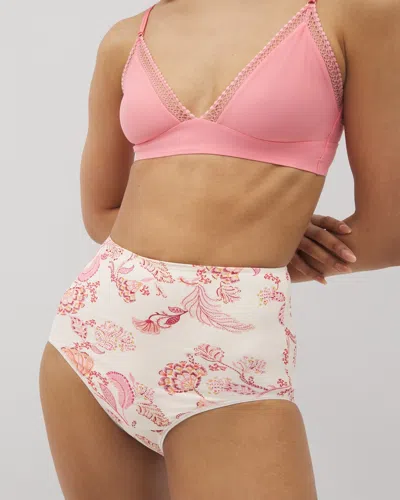 Soma Women's Vanishing Tummy High-waist Brief Panty In Ivory Size Xs |