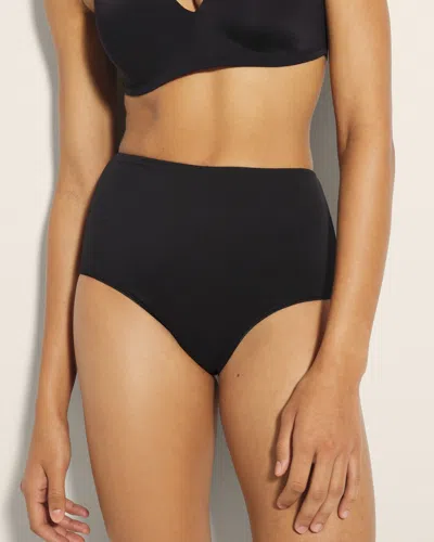Soma Women's Vanishing Tummy High-waist Cheeky Panty In Black Size Medium |
