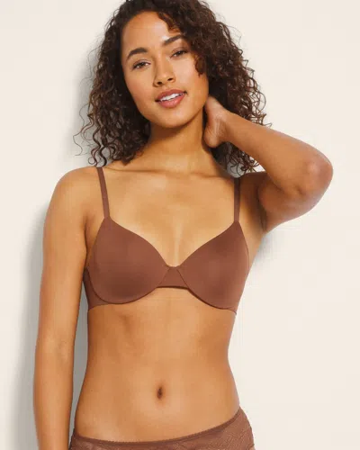 Soma Women's Vanishing Unlined Perfect Coverage Bra In Cinnamon Latte Size 36ddd |