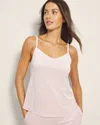 Soma Women's Velvety Rib Cami Pajama Top In Pink Size Large |  Pajama Sets In Sepia Rose