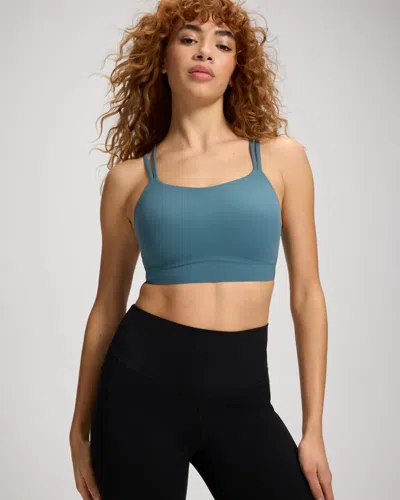 Soma Yoga Sports Bra In Blue Size Xs |  Women's Bras In Lunar Stone