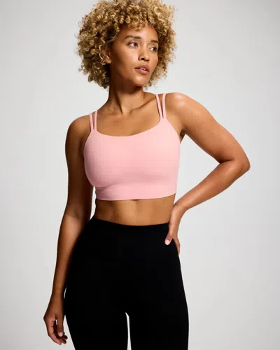 Soma Yoga Sports Bra In Pink Size Medium |  Women's Bras In Blush Pink