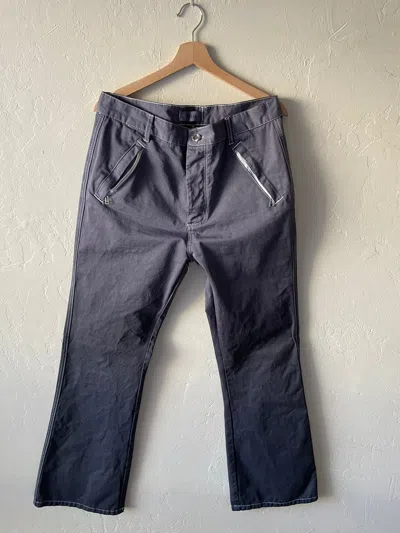 Pre-owned Somar Flare Pants ‘custom' In Gray Gradient