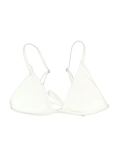 Pre-owned Somerfield Swim Swimsuit Top White Swimwear