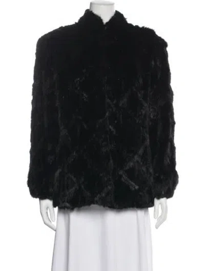 Pre-owned Somerset Furs Fur Faux Fur Jacket In Black