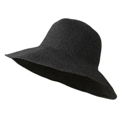 Somerville Folding Floppy Hat In Black