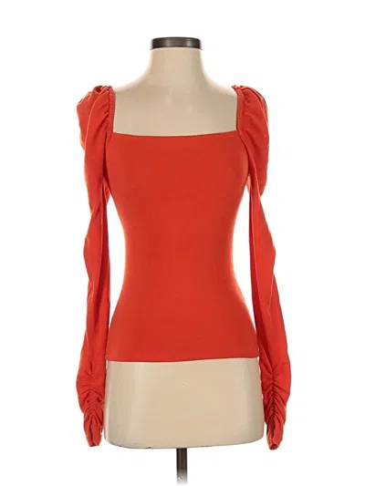 Pre-owned Something Navy 3/4 Sleeve T-shirt In Orange