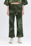 Something Navy Birdie Corduroy Pants In Army Tie Dye