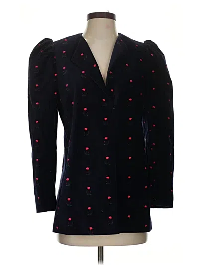 Pre-owned Something Navy Blazer Jacket In Black