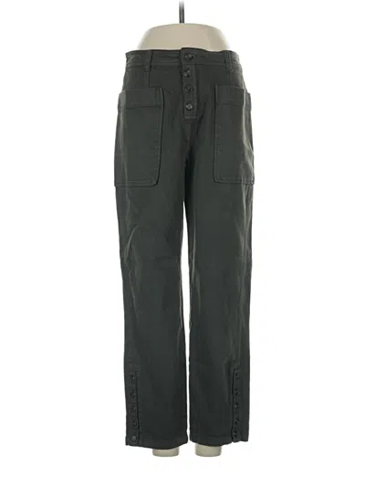 Pre-owned Something Navy Cargo Pants In Green