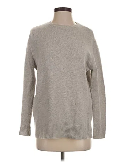 Pre-owned Something Navy Cashmere Pullover Sweater In Gray