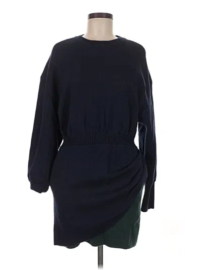 Pre-owned Something Navy Casual Dress In Blue