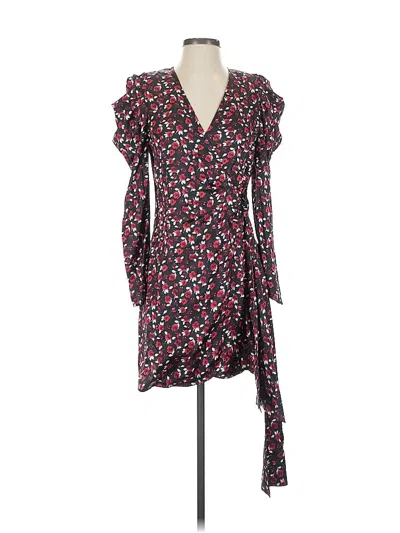 Pre-owned Something Navy Casual Dress In Burgundy
