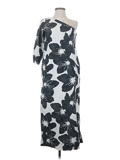 Pre-owned Something Navy Casual Dress In Gray