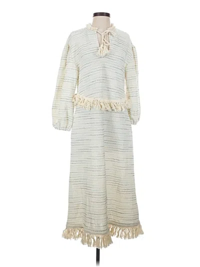 Pre-owned Something Navy Casual Dress In Gray