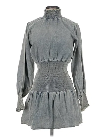 Pre-owned Something Navy Casual Dress In Gray