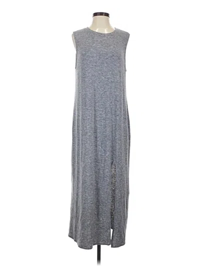 Pre-owned Something Navy Casual Dress In Gray