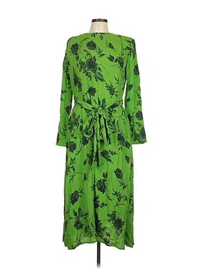 Pre-owned Something Navy Casual Dress In Green