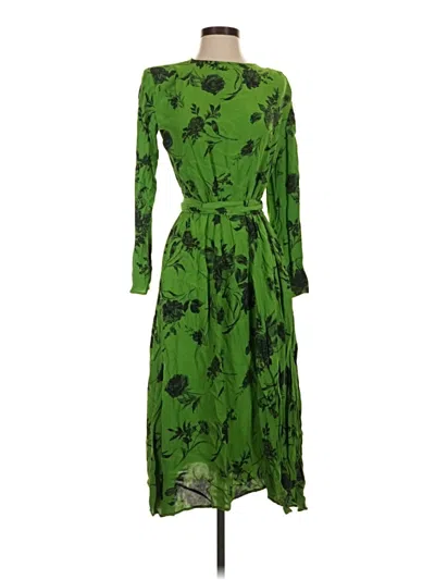 Pre-owned Something Navy Casual Dress In Green