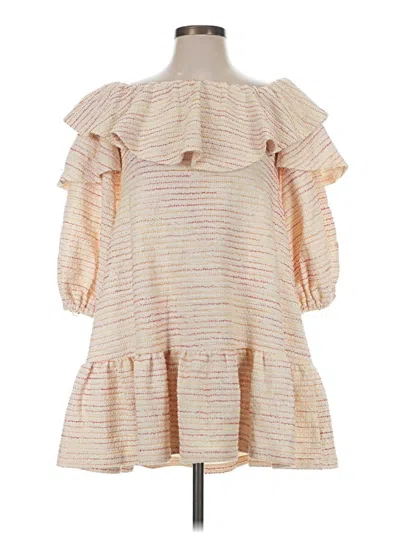 Pre-owned Something Navy Casual Dress In Ivory