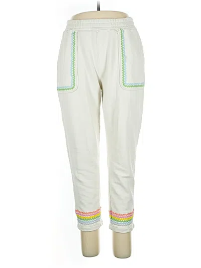 Pre-owned Something Navy Casual Pants In White