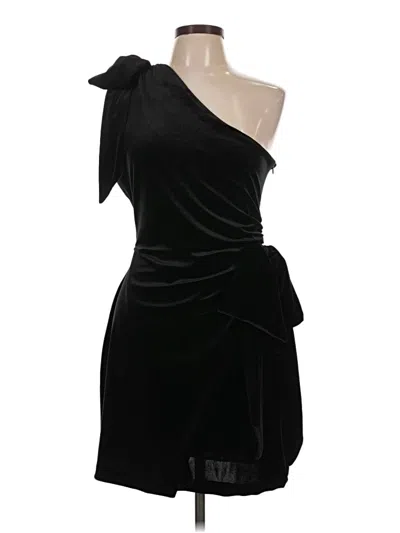 Pre-owned Something Navy Cocktail Dress In Black