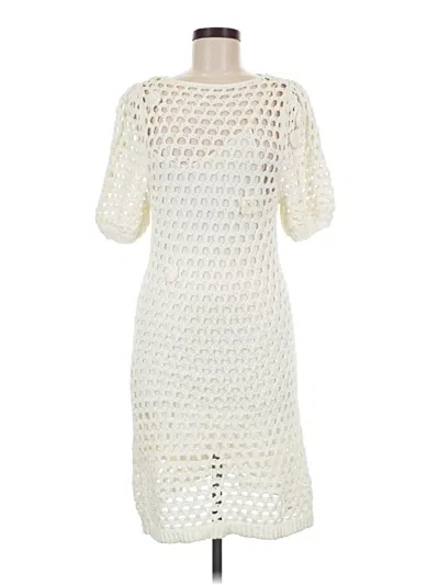 Pre-owned Something Navy Cocktail Dress In Ivory