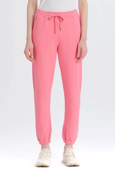 Something Navy Drawstring Sweatpants In Pink