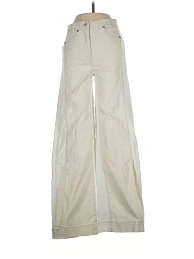 Pre-owned Something Navy Jeans In Ivory
