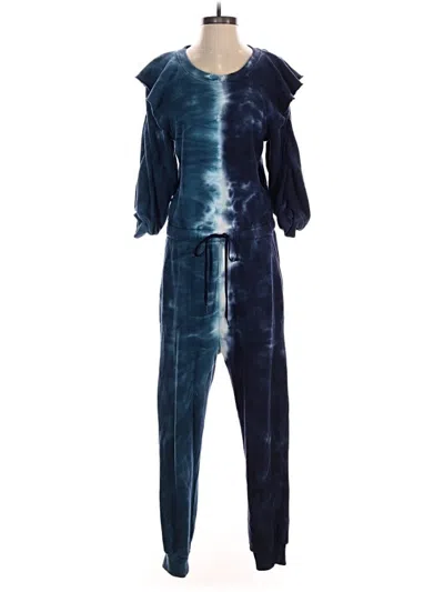 Pre-owned Something Navy Jumpsuit In Blue