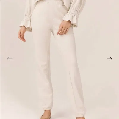 Something Navy Liv Sweatpants In Ivory In White