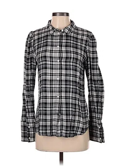 Pre-owned Something Navy Long Sleeve Button Down Shirt In Black