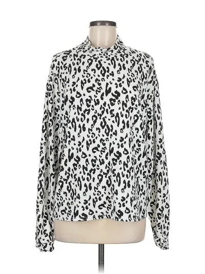 Pre-owned Something Navy Long Sleeve Turtleneck In Black