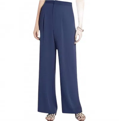 Something Navy Mae Wide Leg Pants In Navy In Blue