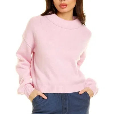 Something Navy Miranda Coil Neck Sweater In Washed Lilac In Pink