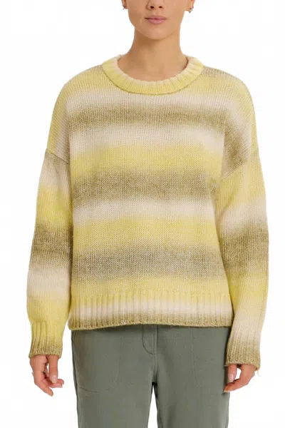 Something Navy Poppy Ombre Sweater In Yellow