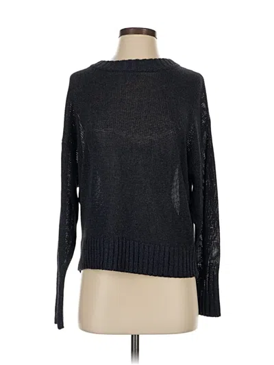 Pre-owned Something Navy Pullover Sweater In Black