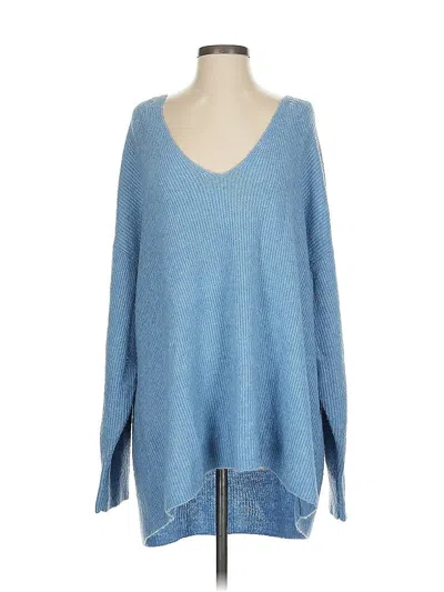 Pre-owned Something Navy Pullover Sweater In Blue
