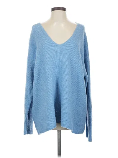 Pre-owned Something Navy Pullover Sweater In Blue